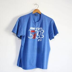 Vintage Saying It With Love 1988 T Shirt Large